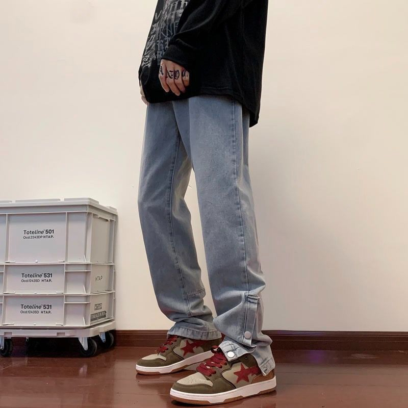 Quilt Cotton Summer - Men's American Retro Straight Leg Jeans