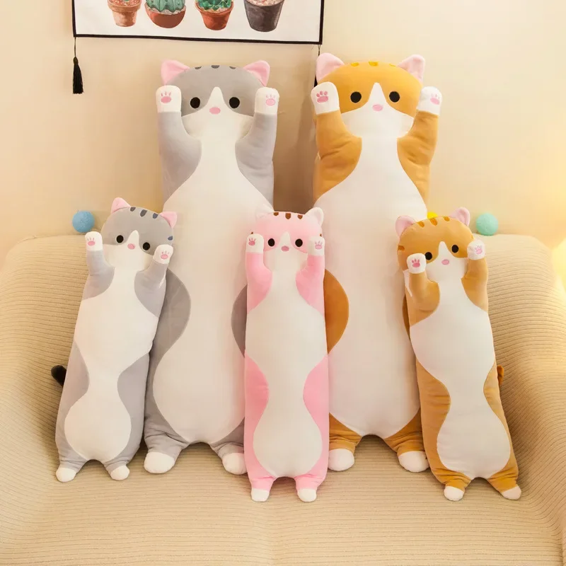 19.5in Cute 50cm Cat Plush Toy - Bolster Pillow Long recension och pris