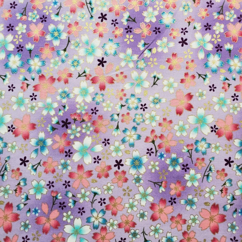 Cotton Gold Foil Printed Fabri - Japanese Home Textiles recension och pris