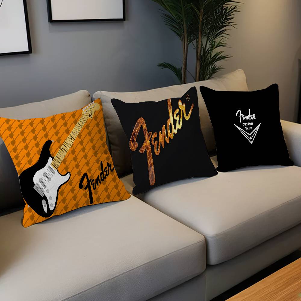 F-Fender Guitar Pillow Covers  - Quality Home Textiles recension och pris