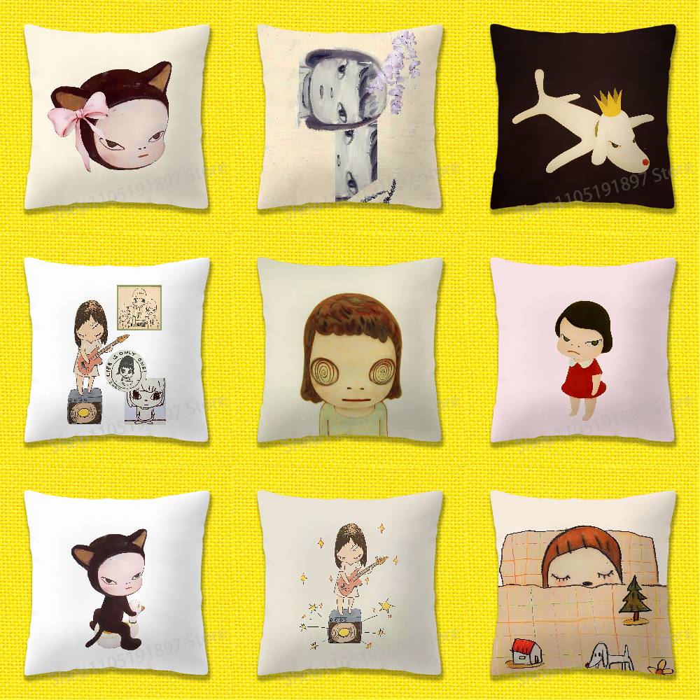 Japanese Girl Y-Yoshitomo Nara - Japanese Home Textiles recension och pris