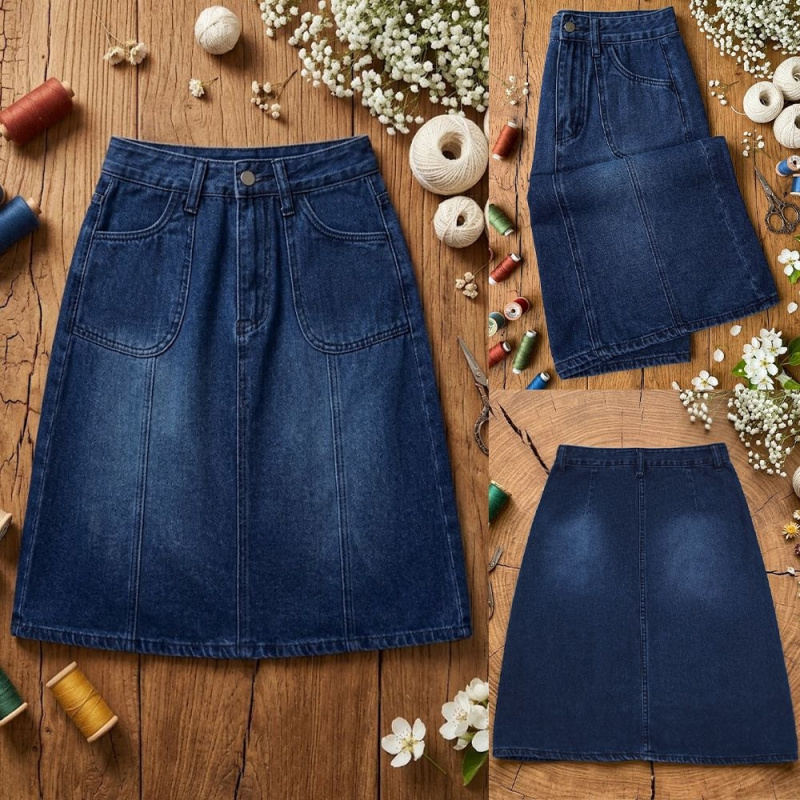 Women's High-Waisted Mid-Lengt - Quilt Cotton Summer recension och pris