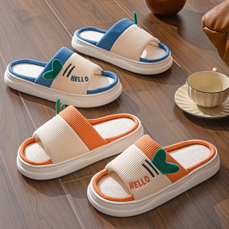 New Style Linen Slippers for W - Home Textiles recension och pris
