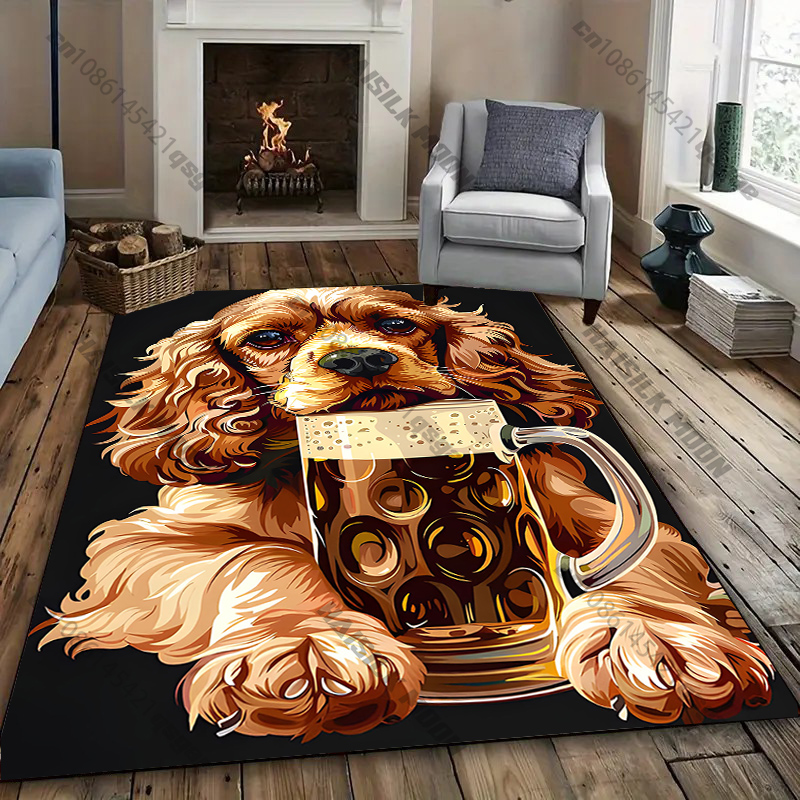 Dog-Themed Decorative Carpet D - Home Textiles Design recension och pris