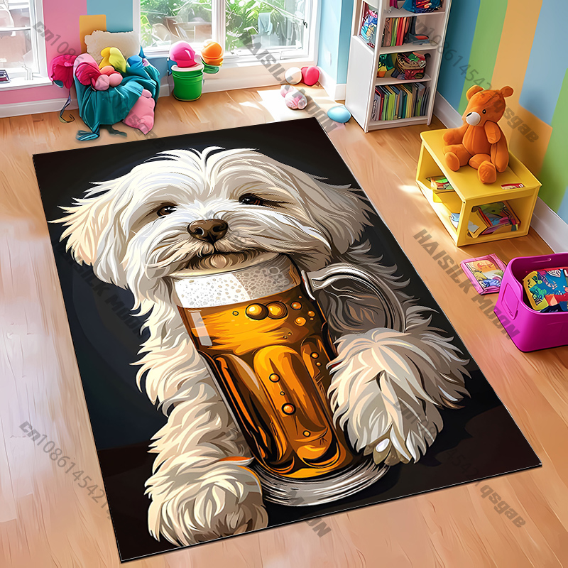 Dog-Themed Decorative Carpet D - Home Textiles Design recension och pris
